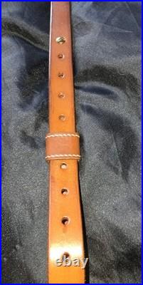 Hand Carved Leather Rifle Sling Padded