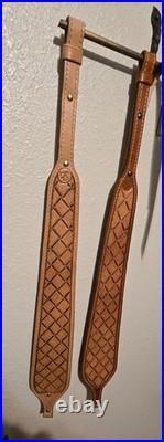 Hand crafted leather rifle sling