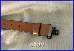 Handcarved leather deer rifle sling, padded rifle sling, rifle sling, gun sling