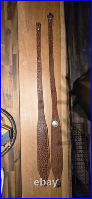 Handmade Buffalo-Hide Rifle Slings Genuine Morgan Silver Concho