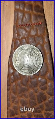 Handmade Buffalo-Hide Rifle Slings Genuine Morgan Silver Concho