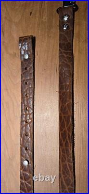 Handmade Buffalo-Hide Rifle Slings Genuine Morgan Silver Concho