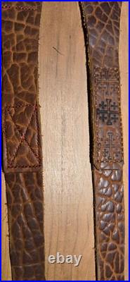 Handmade Buffalo-Hide Rifle Slings Genuine Morgan Silver Concho