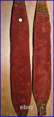 Handmade Buffalo-Hide Rifle Slings Genuine Morgan Silver Concho