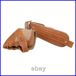 Handmade Canvas Rifle Buttstock Cover, Gun Leather Carry Strap Hunting Set