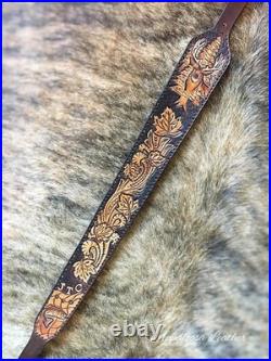 Handmade Fully Customizable Leather Rifle Sling Personalized Hunting Gun Strap