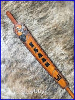 Handmade Fully Customizable Leather Rifle Sling Personalized Hunting Gun Strap