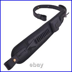 Handmade Leather Ammo Holder Gun Sling Rifle Strap Fit for. 17HMR. 22LR. 22MAG