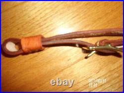 Handmade Leather Custom Rifle/Shotgun Sling with Thumb Loop, and Swivels, Padded