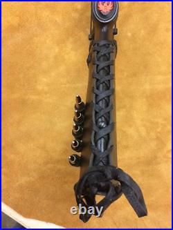 Handmade Leather Gun Stock Cover Shell Holder Sling Hunting Ruger American