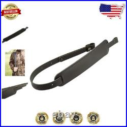 Handmade Leather Rifle Sling USA Amish Adjustable Padded Comfort Brown