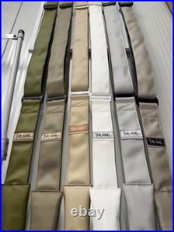 Handmade Personalized Faux Leather Rifle Sling-White