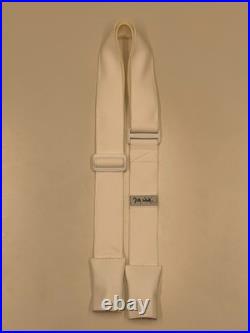 Handmade Personalized Faux Leather Rifle Sling-White