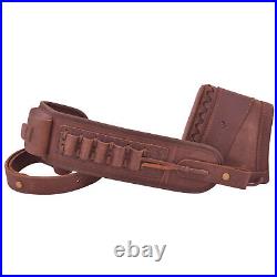 thumbnail image 2 of Ammo Holder Cheek Pad WAYNE'S DOG Leather Cheek Rest & Recoil Pad - No Drill Rifle Stock Harness With Ammo Holder Gun Stock Accessory Leather 2 of 13