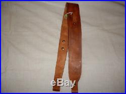 Handmade leather rifle sling