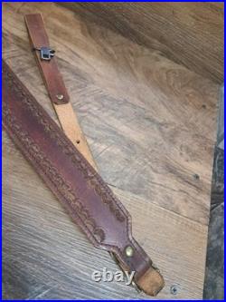 Heavy Suede Backed Cobra Leather Rifle Sling W Swivels