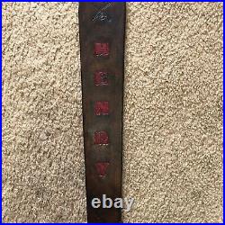 Henry Custom Leather Rifle Sling Hand Tooled And Made in the USA