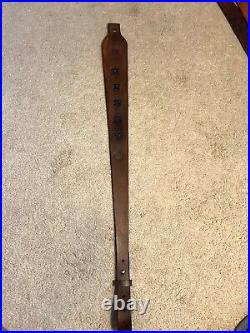 Henry Custom Leather Rifle Sling Hand Tooled And Made in the USA