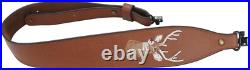 High-Quality Leather Rifle Sling with Soft Padding Essential Hunting Accessory