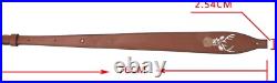 High-Quality Leather Rifle Sling with Soft Padding Essential Hunting Accessory