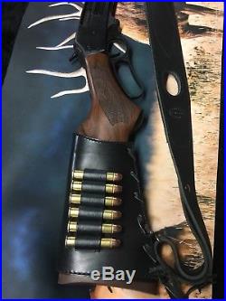 High quality leather stock cuff and sling combo for a Marlin 1895 45-70