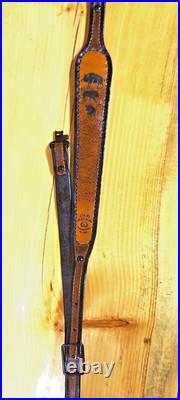 Hog Custom made leather padded rifle or shotgun sling, made in the U. S. A