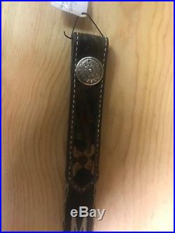 Horse Hair And Tooled Leather Rifale Sling