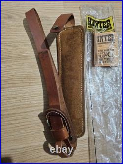 Hunter 27-036-1 Padded Leather Rifle Shotgun Sling NOS