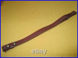 Hunter Brown Leather 1 Inch Rifle Sling with Swivels #0727