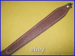 Hunter Brown Leather Cobra Style Basket Weave Rifle Sling No 27135