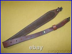 Hunter Brown Leather Cobra Style Basket Weave Rifle Sling No 27135