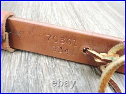 Hunter Brown Leather Padded Tooled Sling 70361 9341