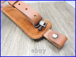 Hunter Brown Leather Padded Tooled Sling 70361 9341