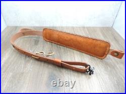 Hunter Brown Leather Padded Tooled Sling 70361 9341