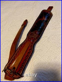 Hunter Padded Rifle Sling Embossed Mountain Deers 727025 USA