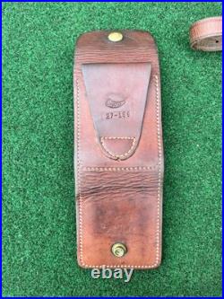 Hunter Rifle Scabbard w Sling Barrel Leather 402 26 & Drop Down Cartridge 27 159