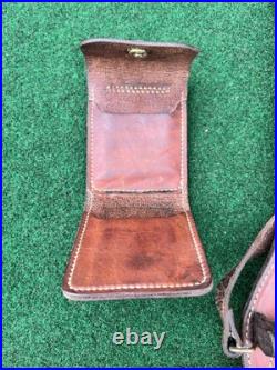 Hunter Rifle Scabbard w Sling Barrel Leather 402 26 & Drop Down Cartridge 27 159