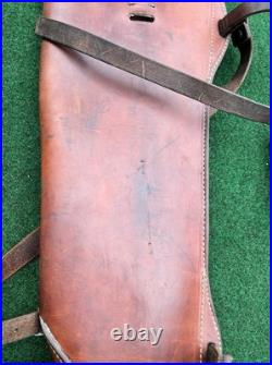 Hunter Rifle Scabbard w Sling Barrel Leather 402 26 & Drop Down Cartridge 27 159