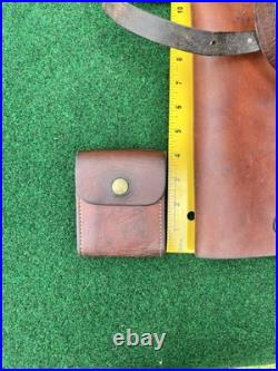 Hunter Rifle Scabbard w Sling Barrel Leather 402 26 & Drop Down Cartridge 27 159