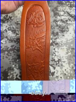 Hunter Tooled Big Game Leather Rifle Sling Sheep Moose Elk Mule Deer Antelope