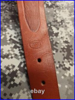 Hunter Tooled Big Game Leather Rifle Sling Sheep Moose Elk Mule Deer Antelope