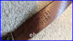 Hunter Tooled Leather Sling Big Horn Game Embossed Hunting Scene USA Remington