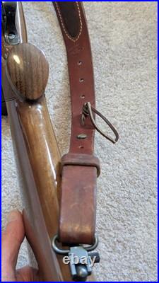 Hunter Tooled Leather Sling Big Horn Game Embossed Hunting Scene USA Remington