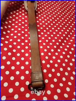 Hunter Tooled White Stitched Suede Backed Rifle Sling