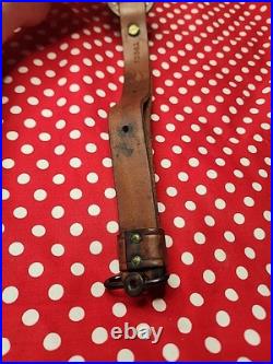 Hunter Tooled White Stitched Suede Backed Rifle Sling