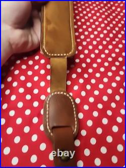 Hunter Tooled White Stitched Suede Backed Rifle Sling