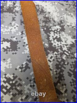 Hunter Tooled Whitetail Buck Acorn Leaf Thumb Strap Leather Rifle Sling Padded