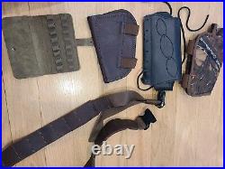 Hunting accessories Leather Rifle Shotgun Gun Sling bullet belt LOT OF 5 shown e