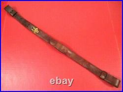 Indian War US Army Model 1873 Springfield Trapdoor Leather Rifle Sling Mrkd NGP