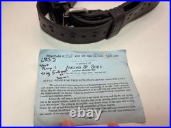 Jensen & Sons Leather Shooting Sling 124R New Competition Rifle Sling